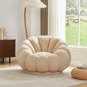 Daisy Swivel Accent Chair - Oat