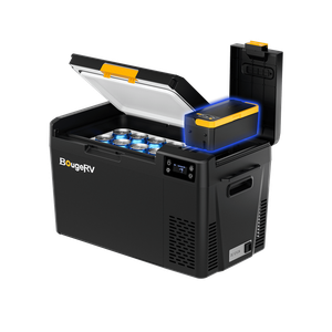 BougeRV New CRX3 23QT Portable Car Fridge with 240Wh Battery