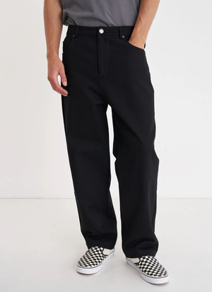Huffer Block Denim Emb Olde Pants