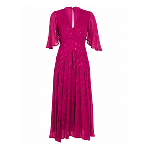Talia Fuchsia Pink Maxi Dress (XL)