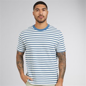 Ben Sherman Mens Honeycomb Stripe T-Shirt Airforce