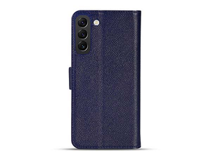 Premium Leather Wallet Case for Samsung Galaxy S26 - Midnight Blue