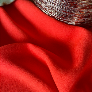 Tissu crêpe de viscose Tangerine - My Dress Made - Édition limitée
