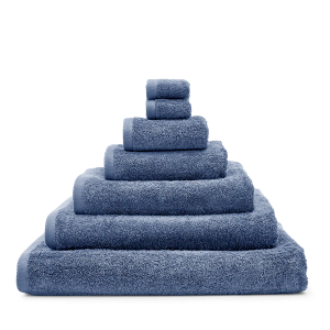 Supersoft Set of 10 Pure Cotton 600GSM Towels - Mineral Blue