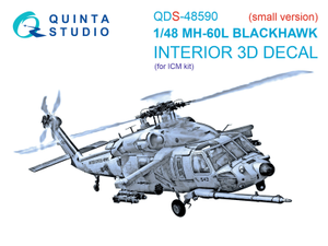 Quinta Studio QDS-48590 1:48 MH-60L Blackhawk 3D Interior Decal