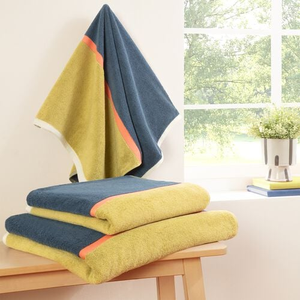 COLOUR BLOCK BLUE Hand Towel