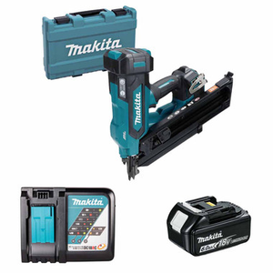 Makita DBN900ZK 18V Framing Nailer LXT with 1x 6.0Ah Battery, Charger and Carry Case