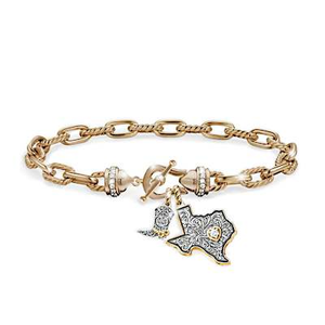Genuine Topaz Heart Of Texas Bracelet