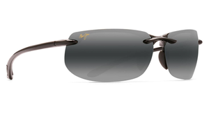 Maui Jim Banyans Prescription Sunglasses - Gloss Black, Maui Jim Polycarbonate Neutral Grey Polarised (BiGradient Mirror)