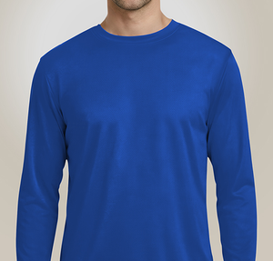 Blue Generation Value BLU-X-DRI Long Sleeve Performance Shirt - Royal