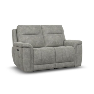 Dalton 2 Seater Electric Recliner Sofa in Dexter Stone Fabric