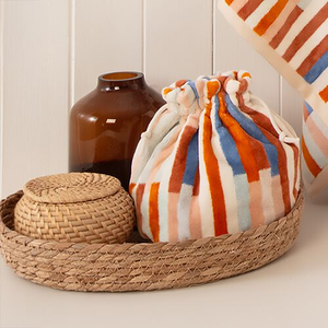 GEO STRIPE CLAY Wash Bag