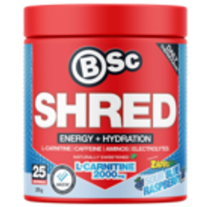 BSc Shred (275g / 25 Serves Sour Blue Raspberry)