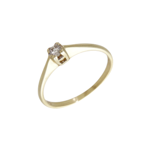Pre-Owned 9ct Yellow Gold Diamond Solitaire Ring