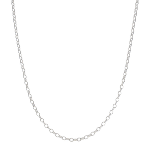 New Sterling Silver 18" Polished Belcher Chain Necklace