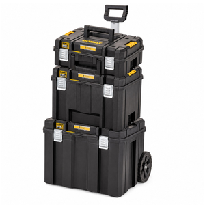 DeWalt TSTAK Tool Storage Combo Kit - TSTAK 2.0 Mobile Storage Box, TSTAK VI Deep Toolbox & TSTAK II Flat Top Toolbox