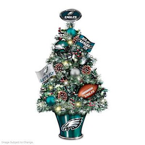 Philadelphia Eagles Tabletop Tree