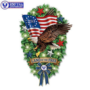Patriotic Teardrop Wreath