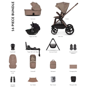 Venicci Tinum Upline 3 Ultimate Bundle in Sand