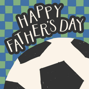 Illustrated Football Father's Day Card
