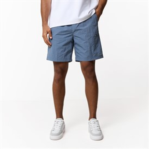 Closure London Mens Zip Tech Pocket Shorts Steel Blue
