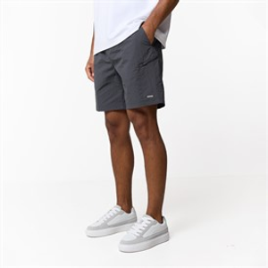 Closure London Mens Zip Tech Pocket Shorts Charcoal