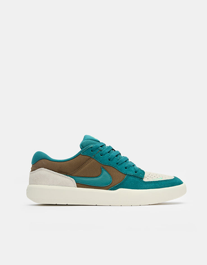 Nike SB Force 58 Skate Shoes - Mosswood Brown/Geode Teal-Lt Orewood Brn