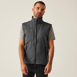 Regatta Professional Mens Octagon II Softshell Gilet - XL / Seal Grey/Black