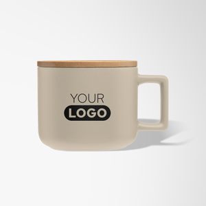 12 oz. Matte Tranquil Mug with Bamboo Lid