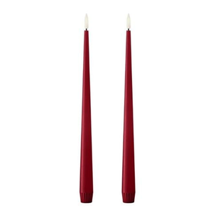 Ester & Erik - LED Taper Candle Winter Berry Set 2pce 30cm