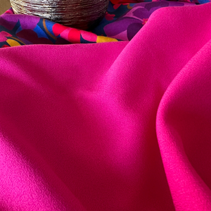 Tissu crêpe de viscose Fuchsia - My Dress Made