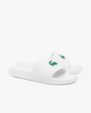 Lacoste Mens Serve Sliders - White/Green 082