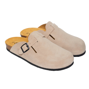 Plakton Mens Blog Mule Sandals - 10 UK / Suede / Stone