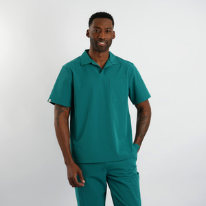 LUMA Modern Men's Polo Scrub Tunic