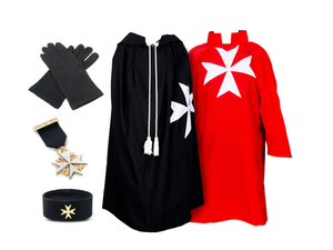Knights of Malta (KM) Full Regalia Pack - Complete ceremonial outfit for Knights of Malta meetings