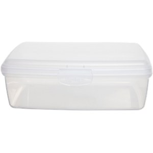 Whitefurze Polypropylene Storage Box 0.5L With Lid Natural 1.1 x 1.5 x 0.6 cm