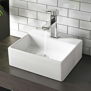 Orchard Derwent Square 1 Tap Hole Countertop Basin - 330 x 290mm