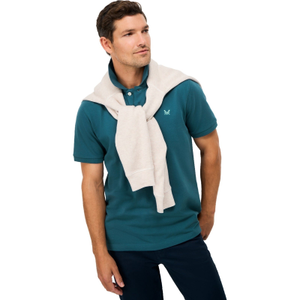Crew Clothing Mens Classic Pique Short Sleeve Polo Shirt - 3XL / Indian Teal