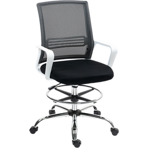 HOMCOM Draughtsman Chair Basic Tilt Black 120 kg 921-825V70BK 580 x 580 x 1,230 mm