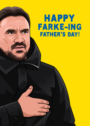 Happy Farke-Ing Father's Day Funny Illustration Card