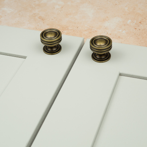 Antique Brass Chunky Layered Cabinet Knob