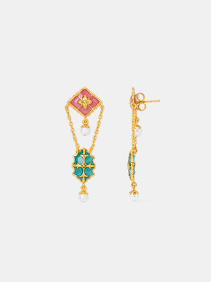 Soneha Earrings In Gold Plated 925 Silver