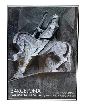 1990s Barcelona Sageada Famila Poster, Framed