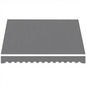 Outsunny Tejido de repuesto para toldo – cubierta solar UPF 50+ para marco de 3,5 x 2,5 m, Gris oscuro
