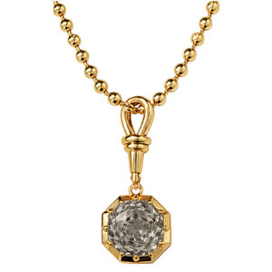 Foundry Georgian Collet Rose Cut Necklace- Gray Alexandrite