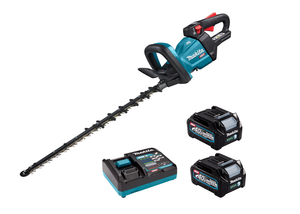 Makita 40v XGT 600mm Hedge Trimmer - 2 x 2.5ah Batts & Charger - UH006GD201