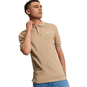 Ben Sherman Mens Signature Pique Short Sleeve Polo Shirt - L / Sand - L / Sand