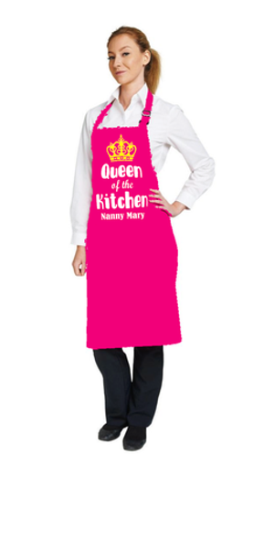 Personalised Queen Of The Kitchen Apron