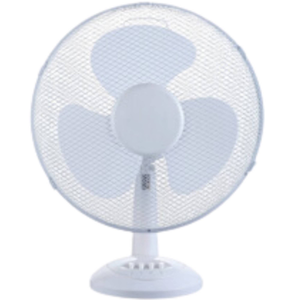 AirPro 12 Inch Oscillating Desk Fan - White I Quiet Cooling Fan