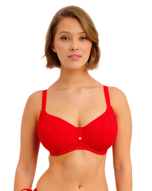 Freya Nomad Nights Sweetheart Bikini Top - Lava